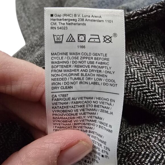 Athleta Gray Delancey Herringbone Tight Sz S - Picture 9 of 10